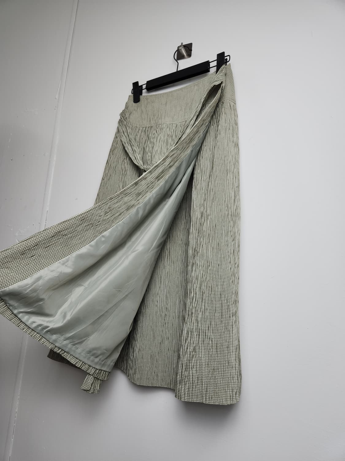잔체크 랩 롱 스커트 상품이미지8