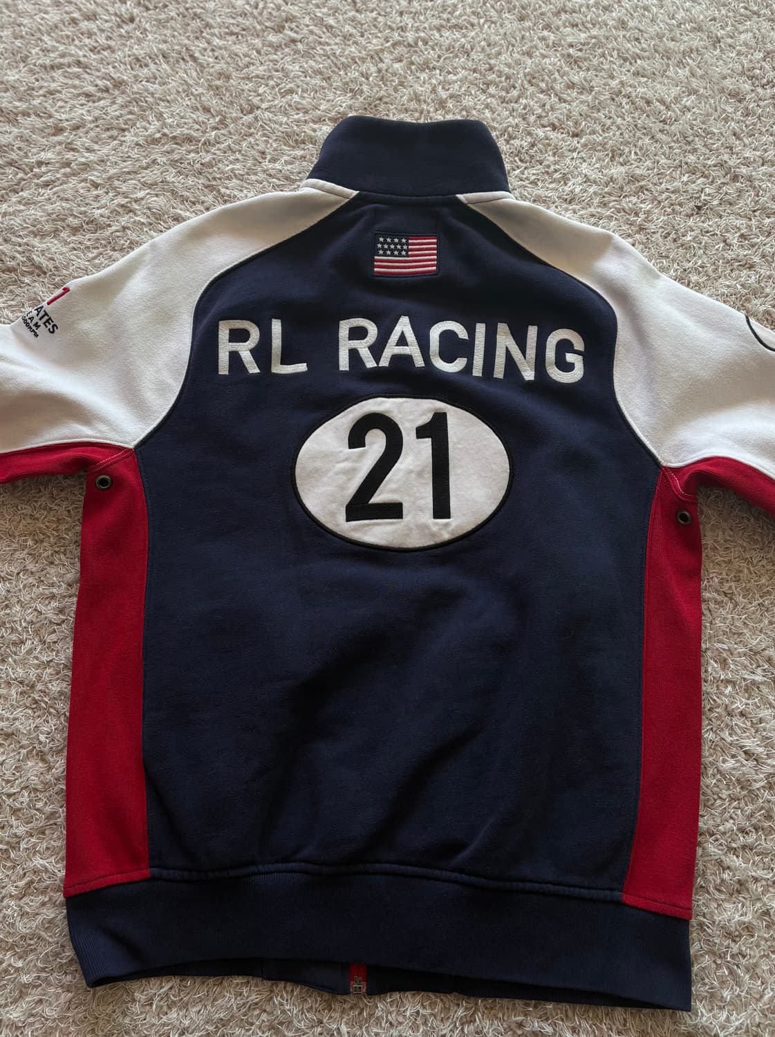 폴로 빅포니 성조기 레이싱 집업 상품이미지2