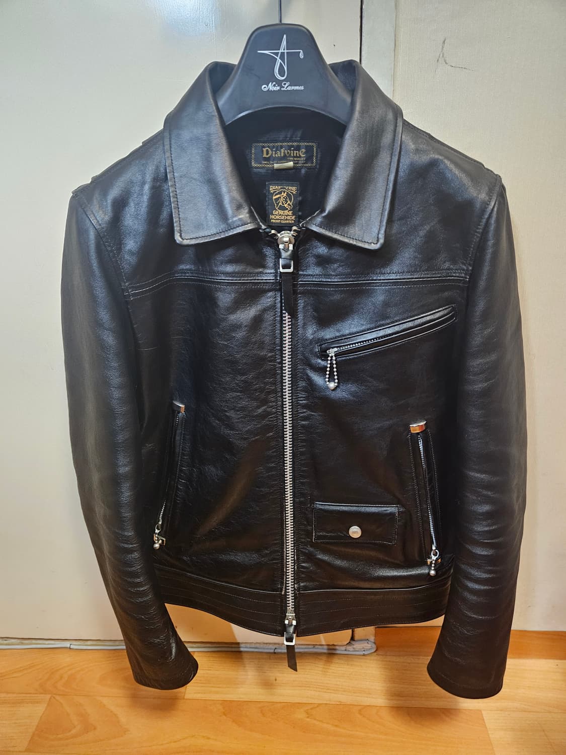95 M) 디아프바인 로저 홀스하이드 말가죽 레더자켓 상품이미지1