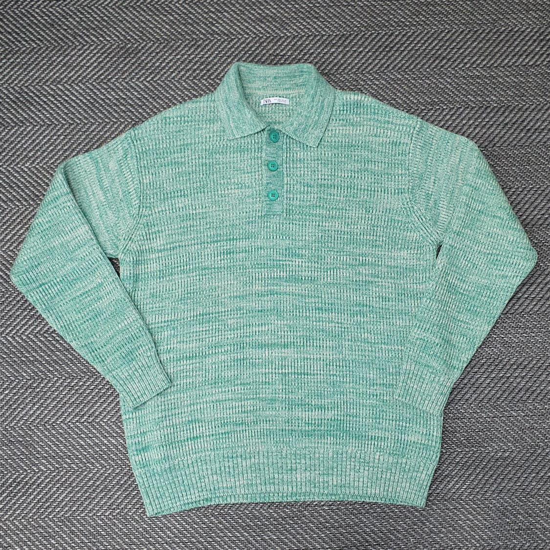 자라 추동 긴소매 니트 카라티 남자105 상품이미지1