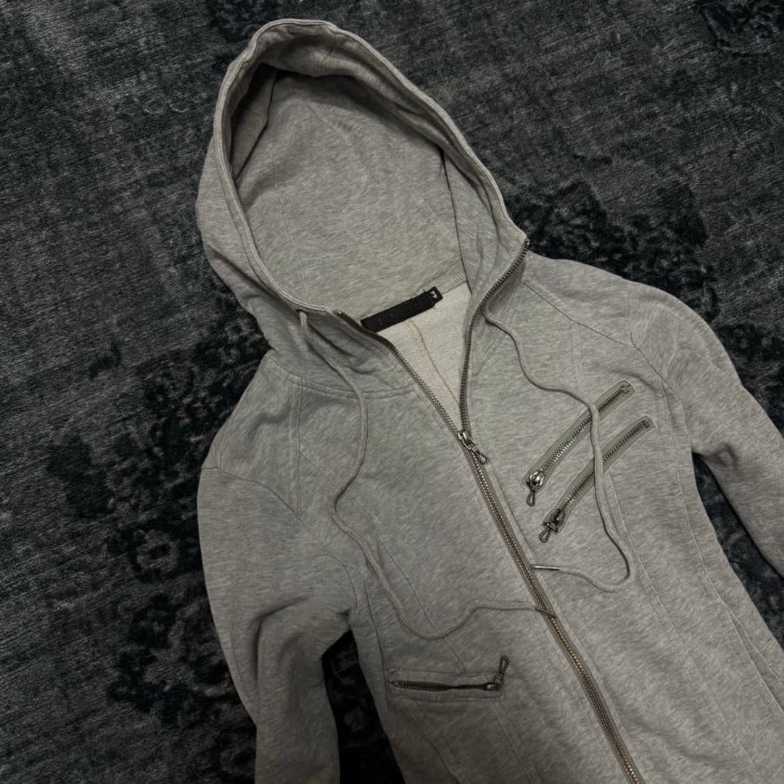 Fuga grey riders multi zip hoodie 상품이미지2