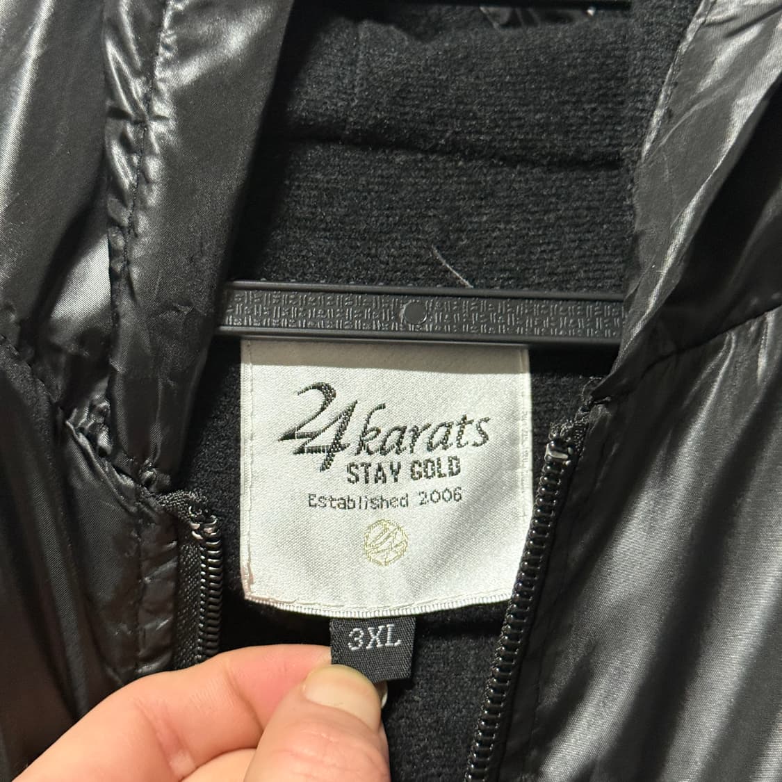 24 Karats Gold 빅 사이즈 우븐 윈드브레이커 자켓 상품이미지5