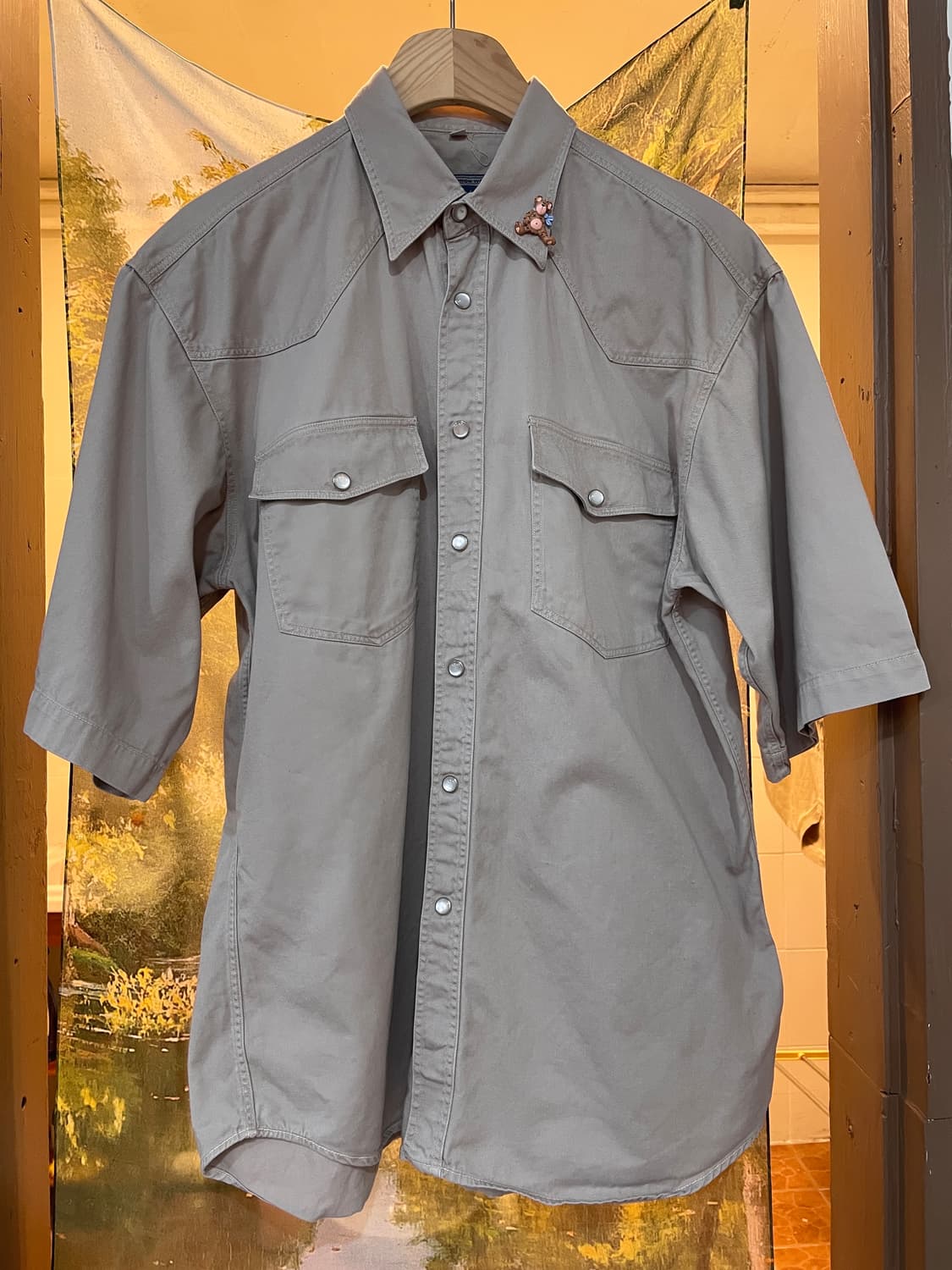 VTG 진베이지 웨스턴셔츠 상품이미지1