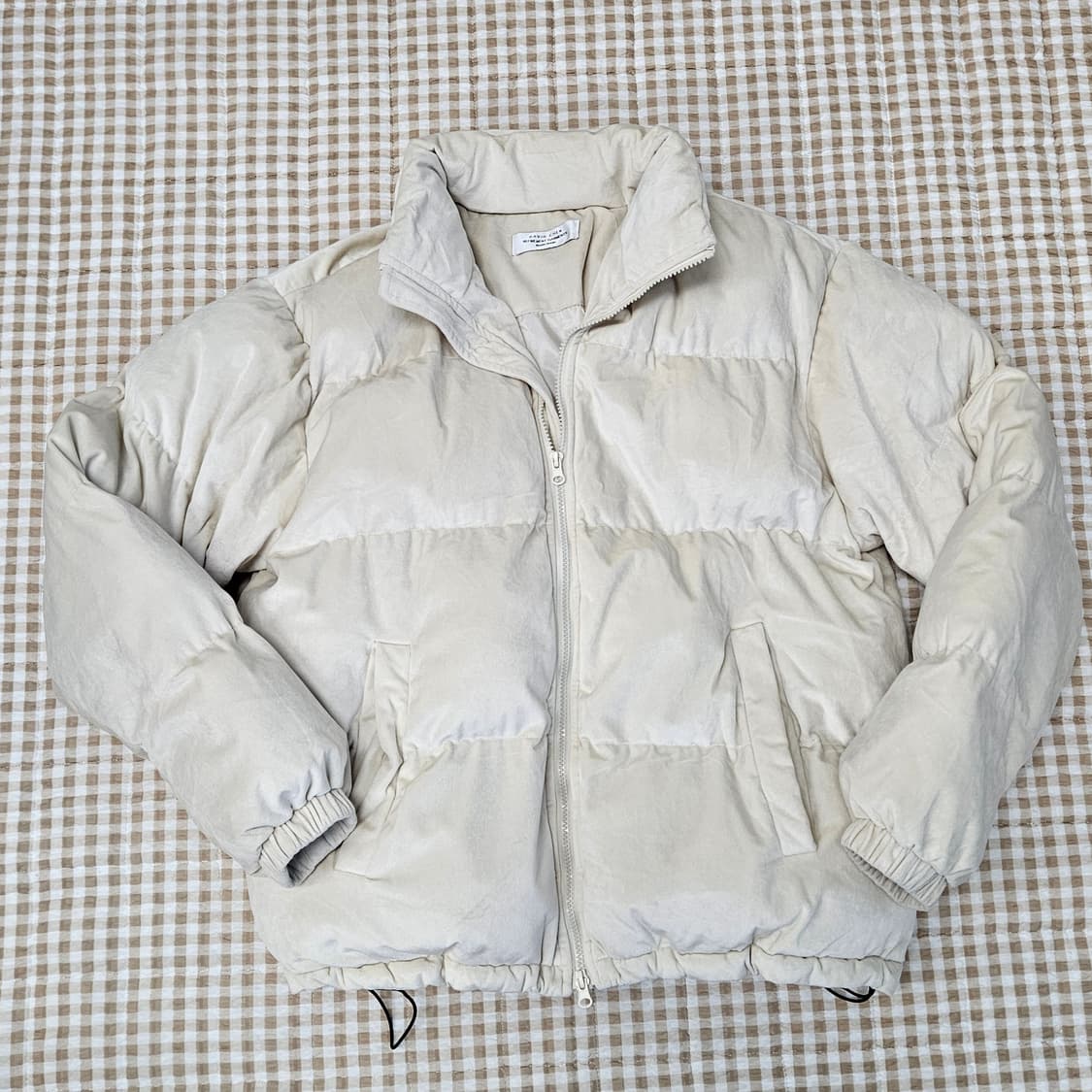 데이비드 첸 스웨이드 숏패딩 남자100 상품이미지1