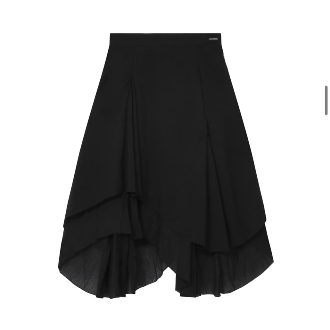 미세키서울 언발 레이어드 스커트 블랙 2사이즈 상품이미지2