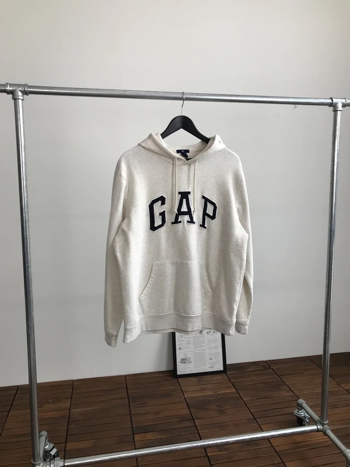 Gap Big Logo Ivory Hoodie 상품이미지3