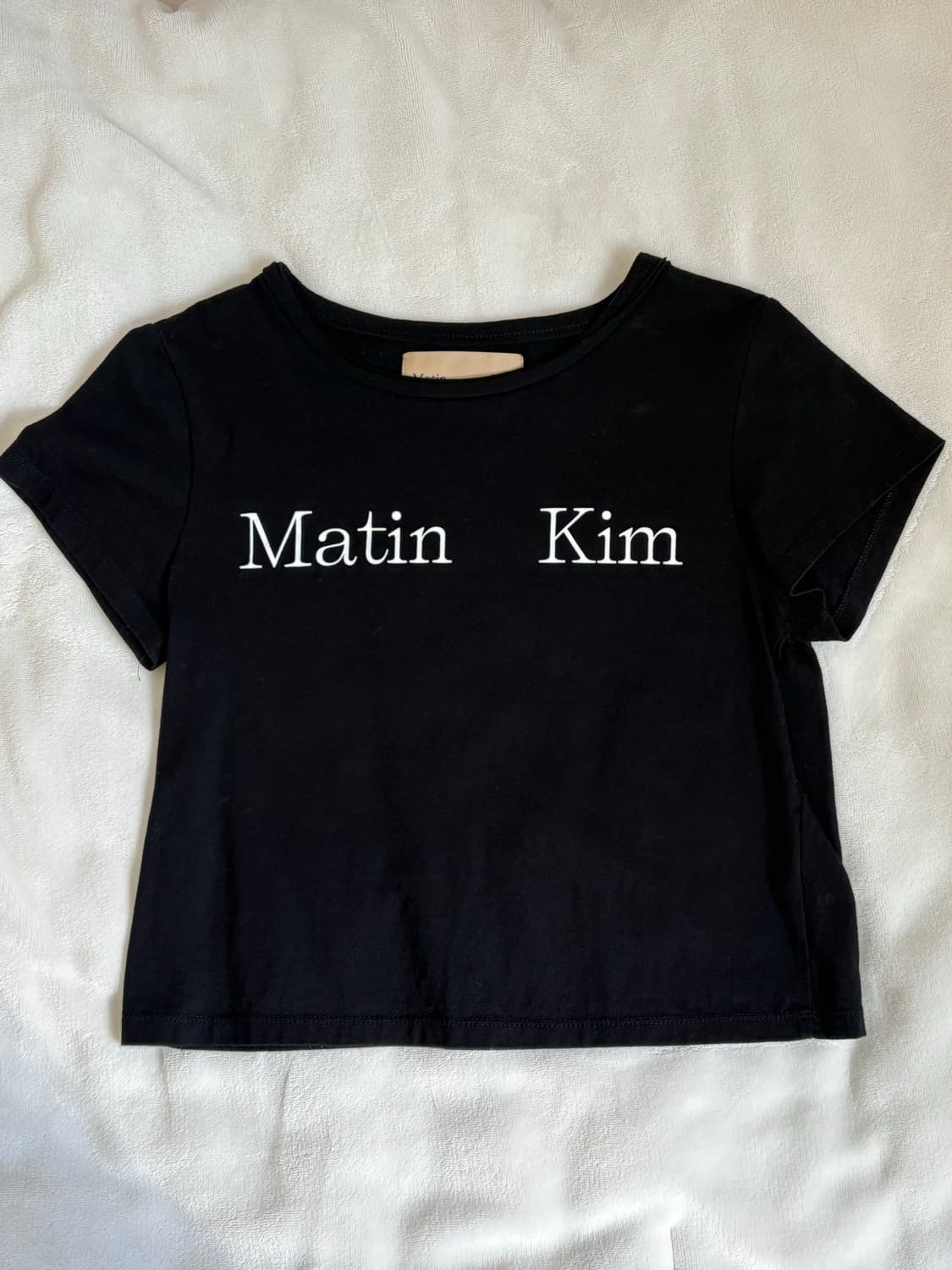 [마뗑킴] 크롭 반팔 상품이미지1