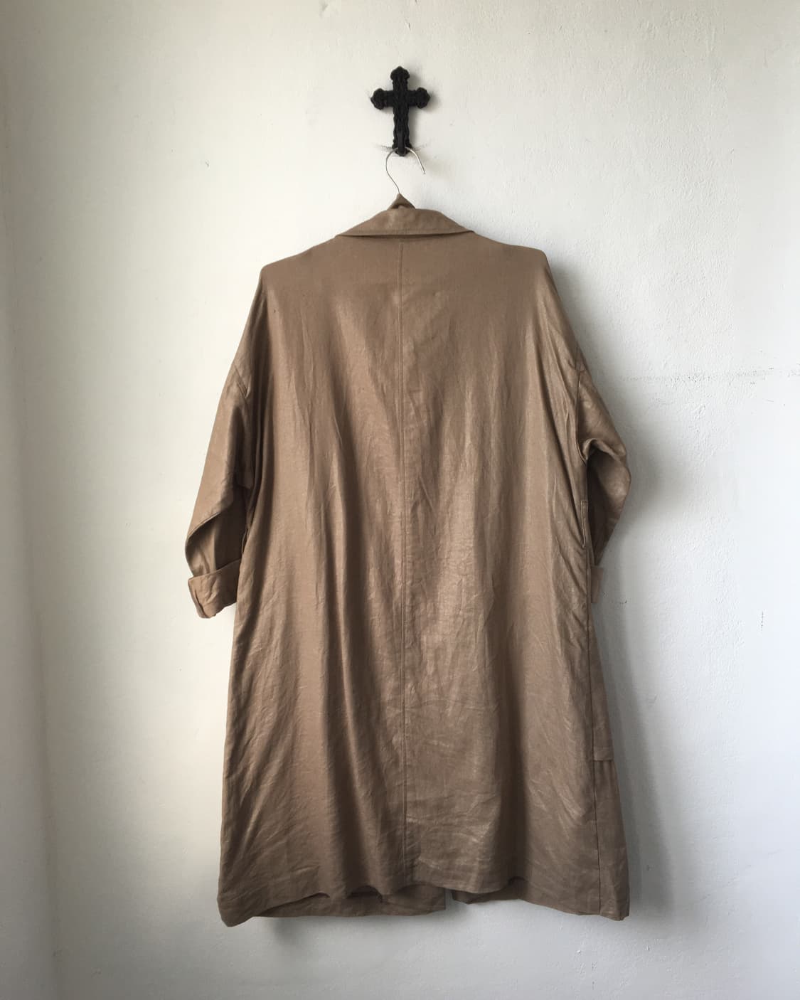 Hiroko koshino glossy tied coat 상품이미지3