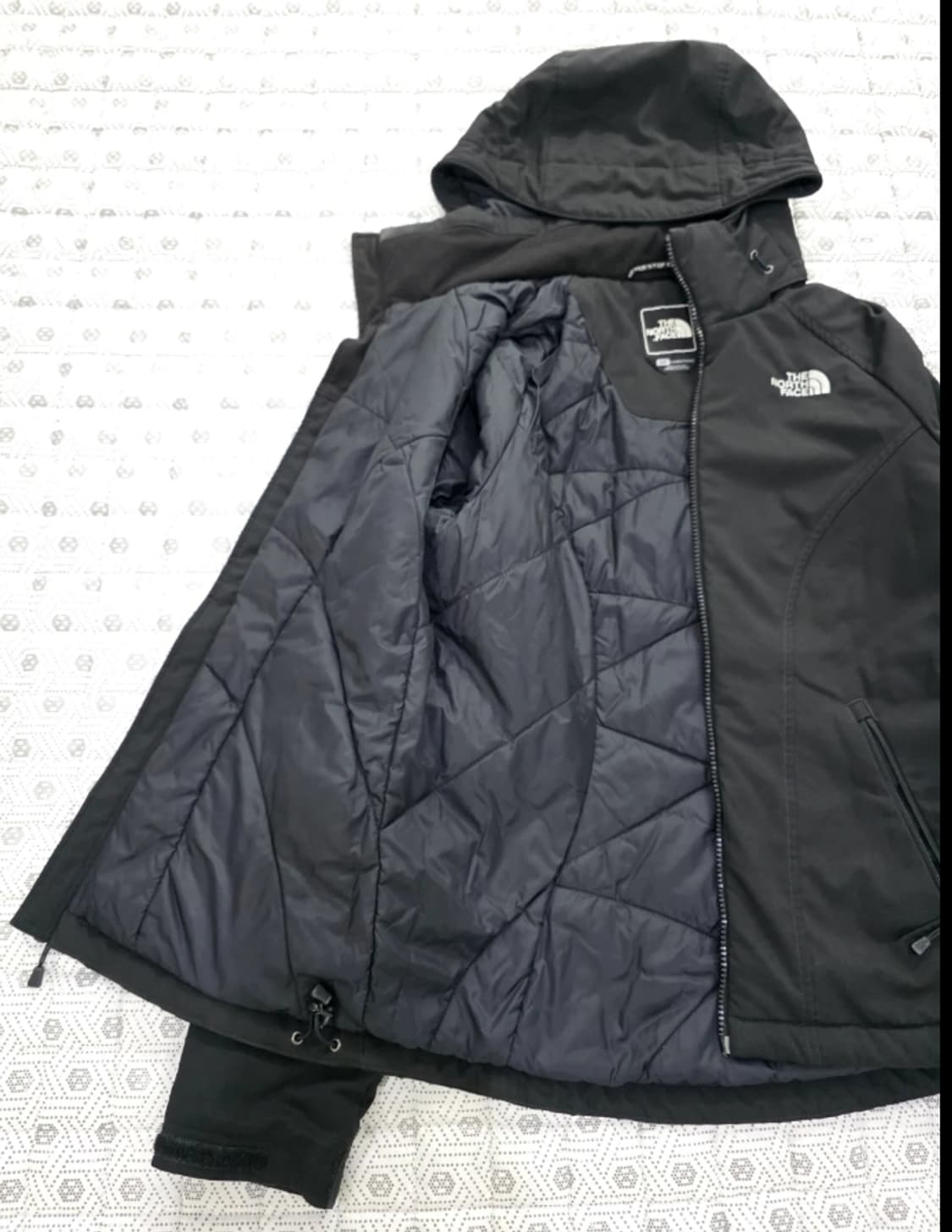 노스페이스 눕시 패딩 바람막이 S 블랙 상품이미지2