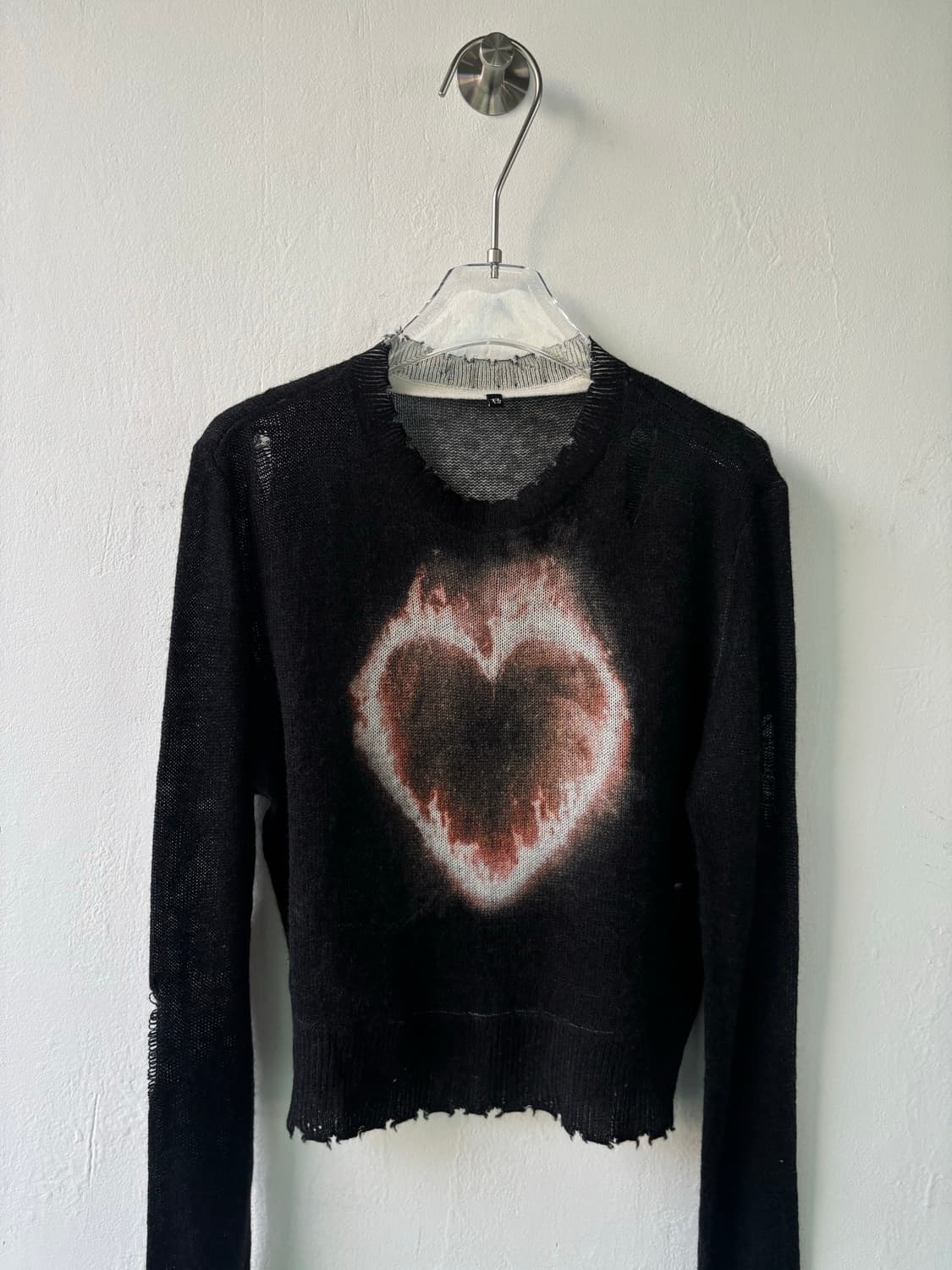 R13 플레이밍 하트 캐시미어 스웨터 상품이미지6