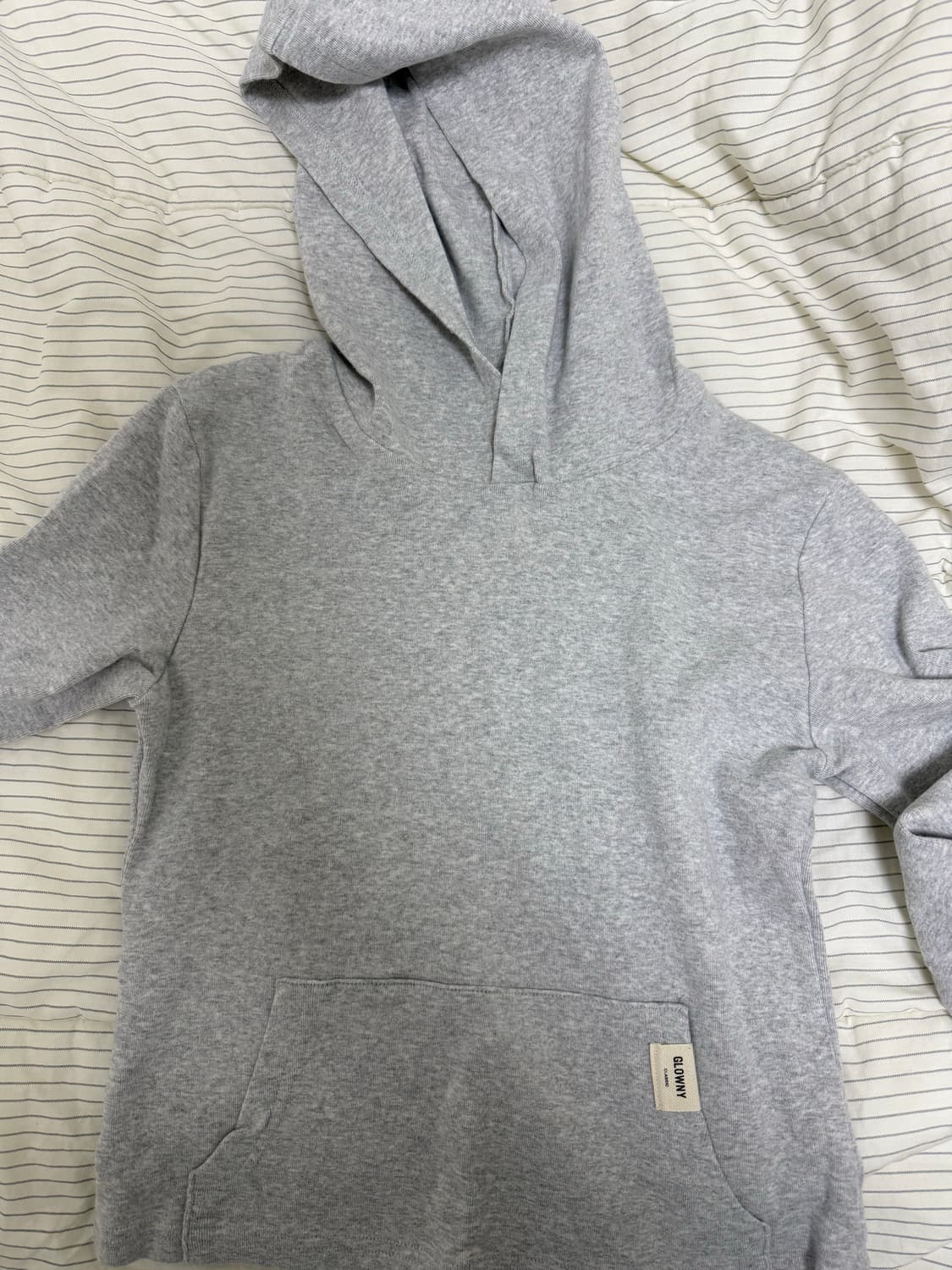 글로니 g comfort hoodie 후드 멜란지 그레이 (L) 상품이미지3