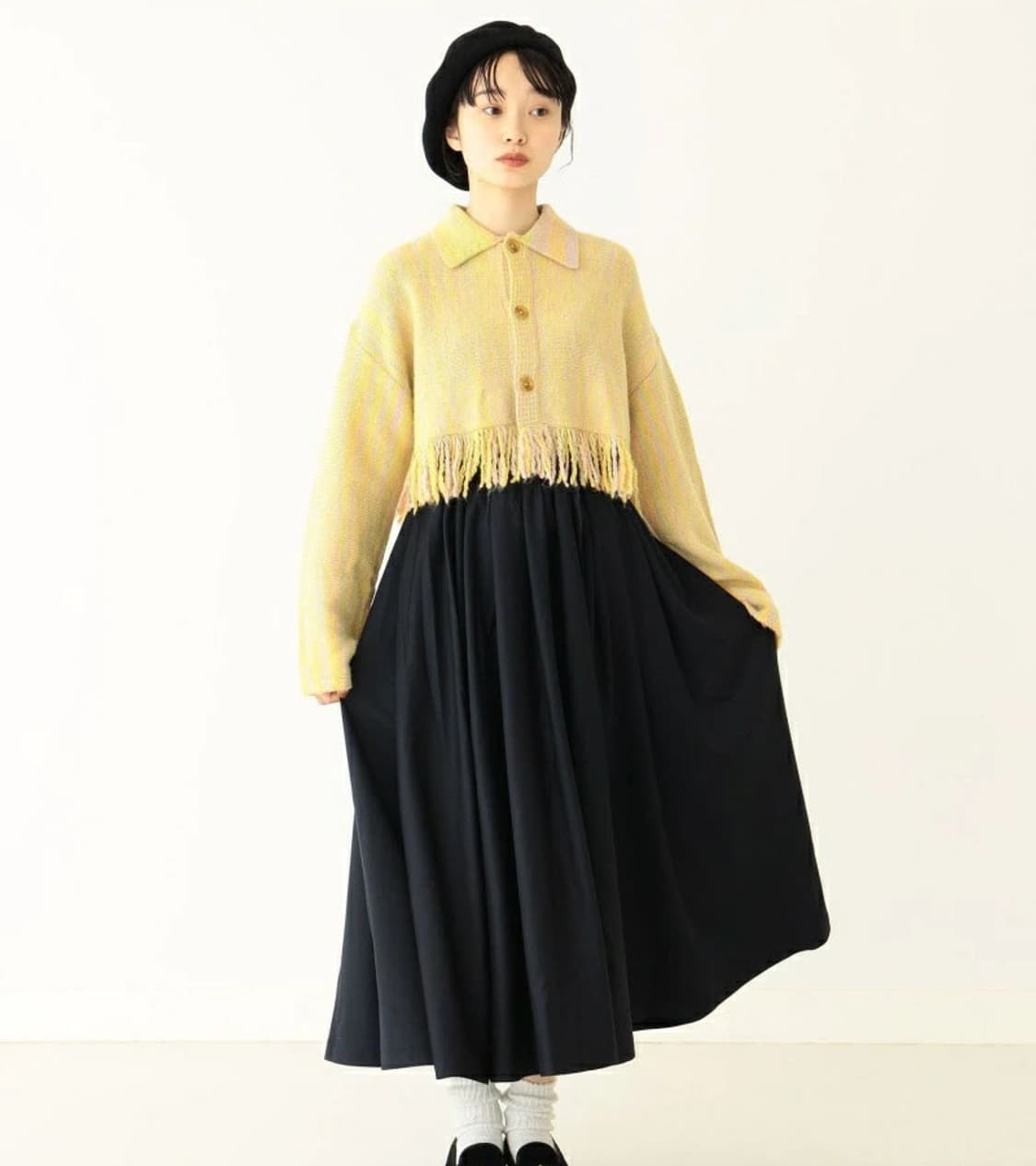 BEAMS BOY - FRINGE CARDIGAN 상품이미지2
