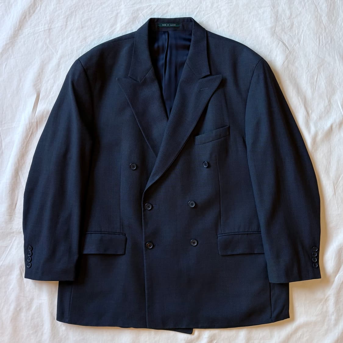 [48R] 80s CANADA 로렌 랄프 로렌 울캐시미어 더블 블레이저 상품이미지1