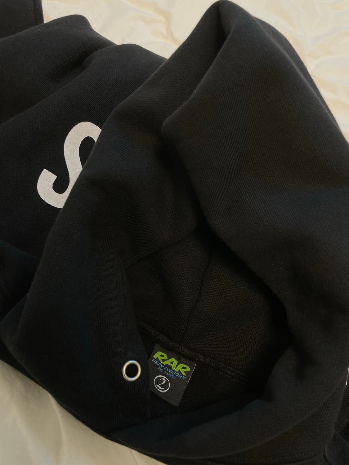 랄 RAR 헤비웨이트 백로고 후드 상품이미지5