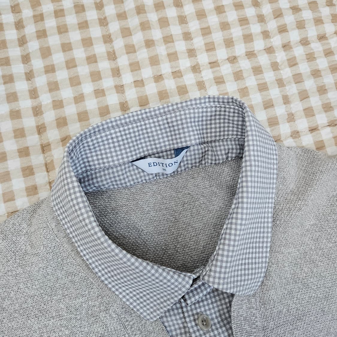 에디션 레이어드 가디건형 니트티 남자100 상품이미지2