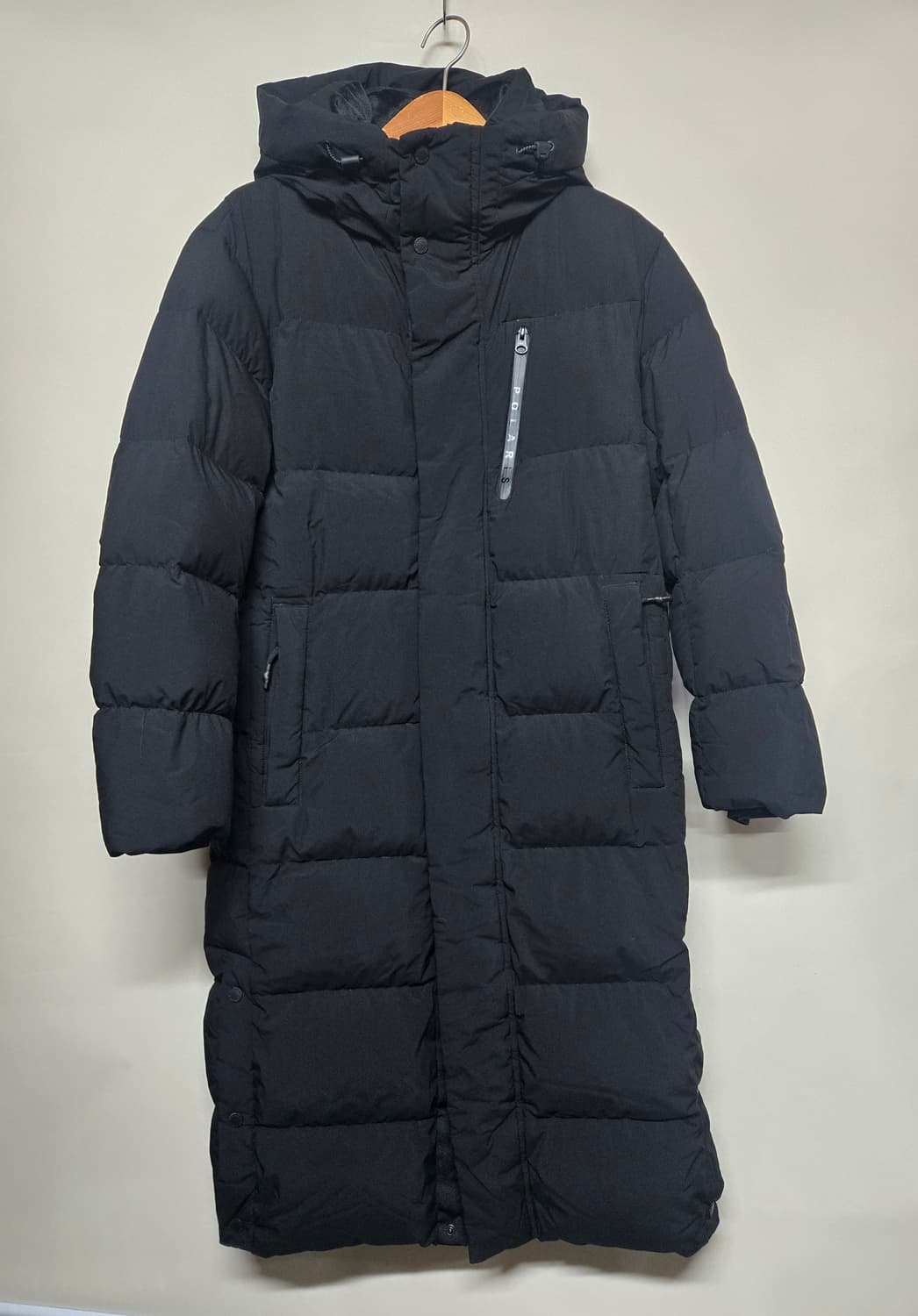 탑텐 폴라리스 프리미엄 구스 롱패딩 블랙 여 90 상품이미지1