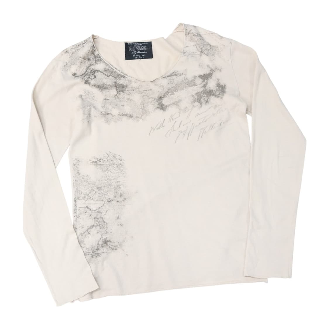 By Beano's 빈티지 레터링 아트워크 롱슬리브 티셔츠 상품이미지1