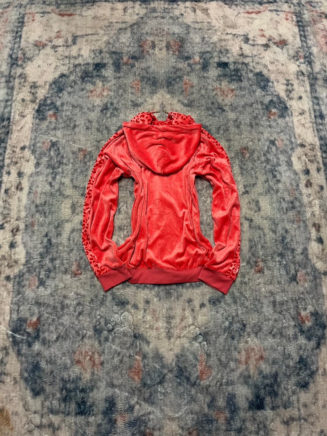 Kissmark 00s gal pink leopard velour hoo 상품이미지7