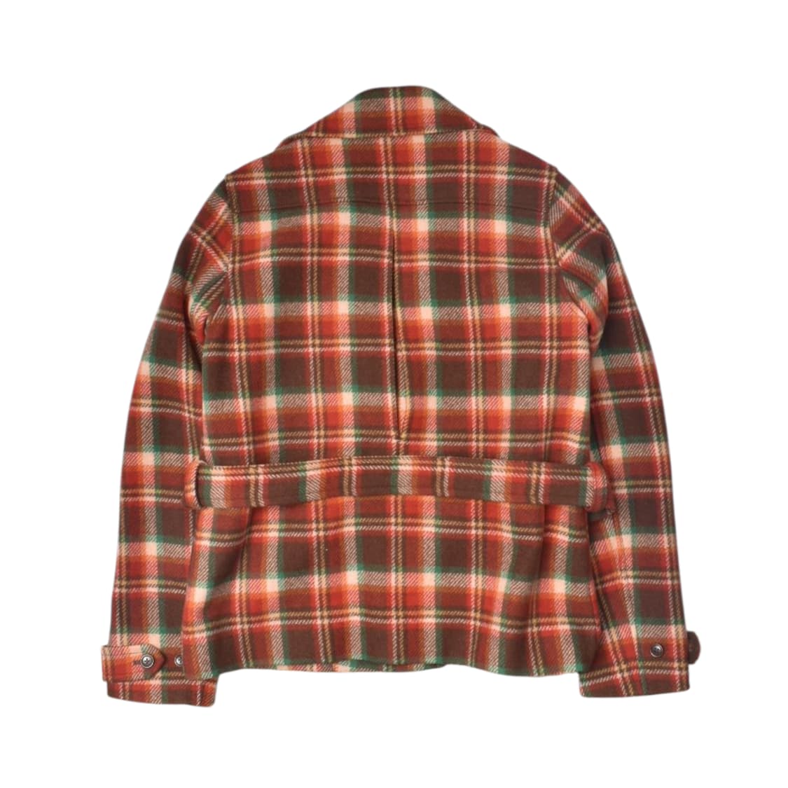 폴로랄프로렌 체크 더블 울 모직 코트 M 상품이미지3