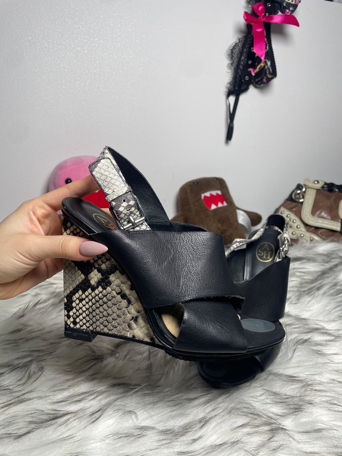 Ash 아쉬 뱀피 웨지힐 상품이미지3