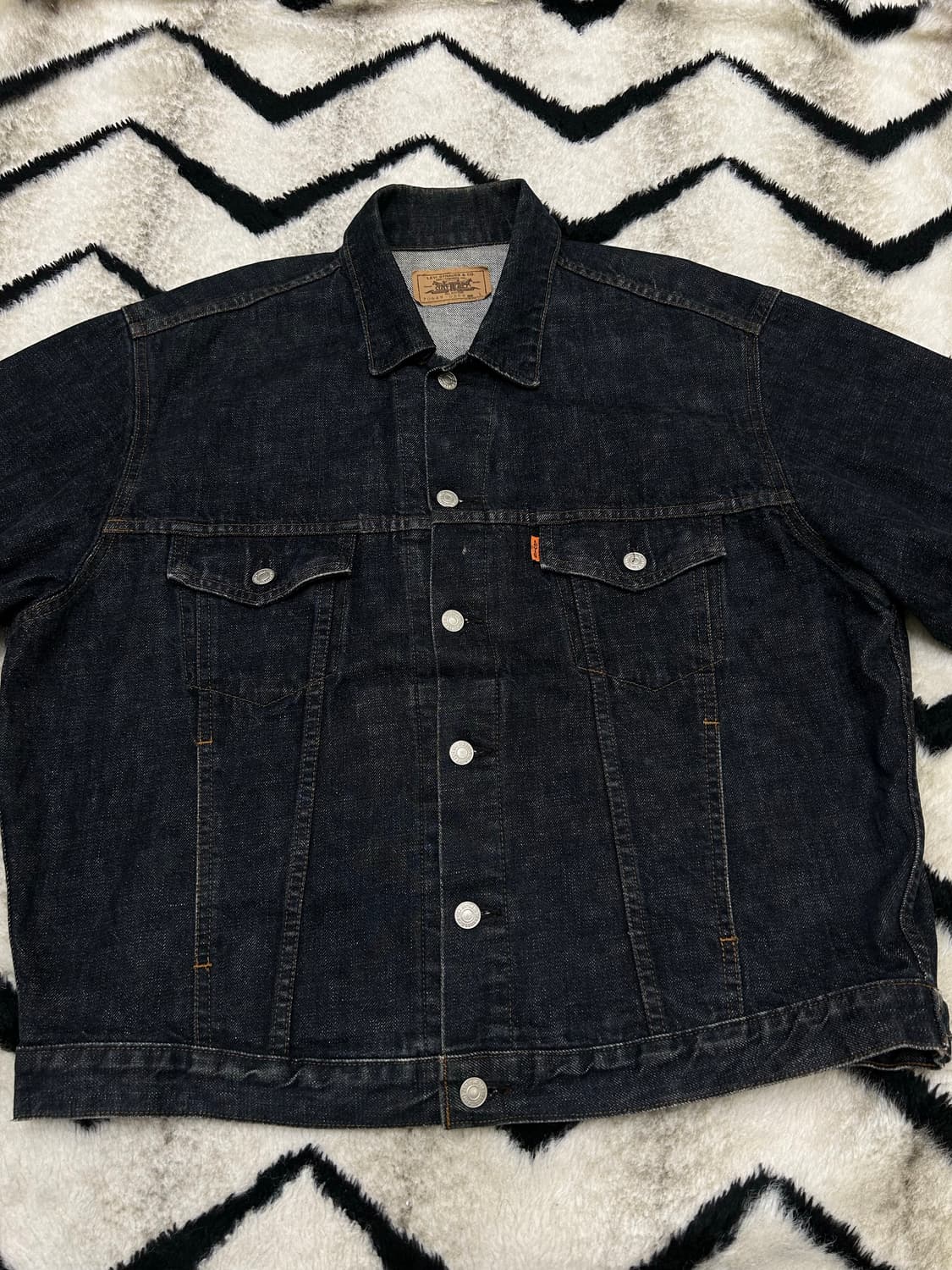 [L]리바이스 80s 오렌지탭 오버핏 데님 자켓/인디고/일본판 상품이미지3