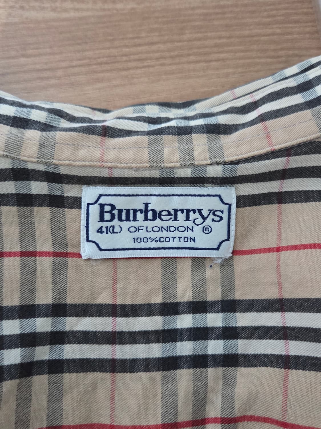(정품) [버버리] 90s 빈티지 노바체크 코튼 셔츠 | 00150 상품이미지3