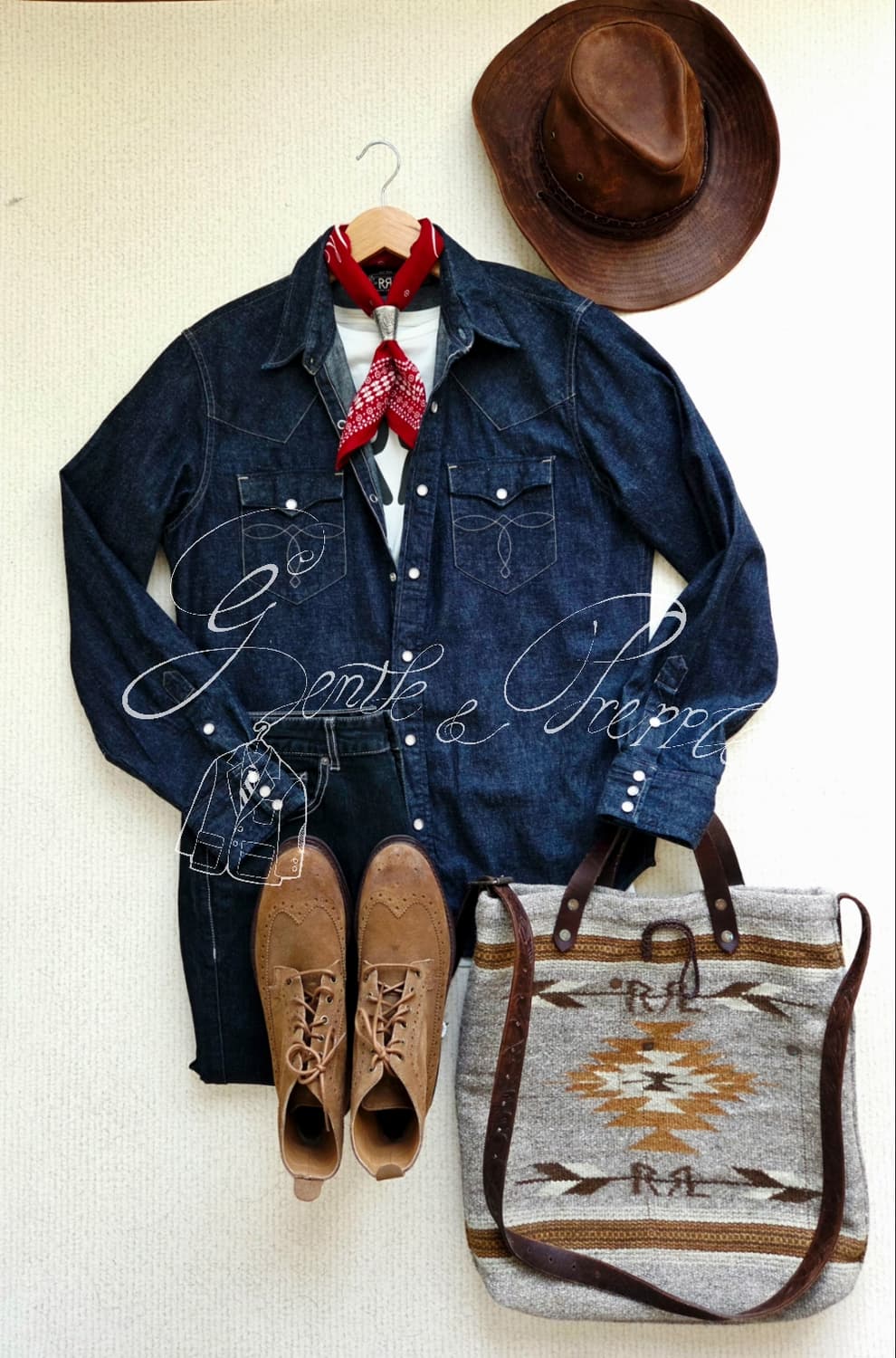 더블알엘 린스드 웨스턴 셔츠 상품이미지1