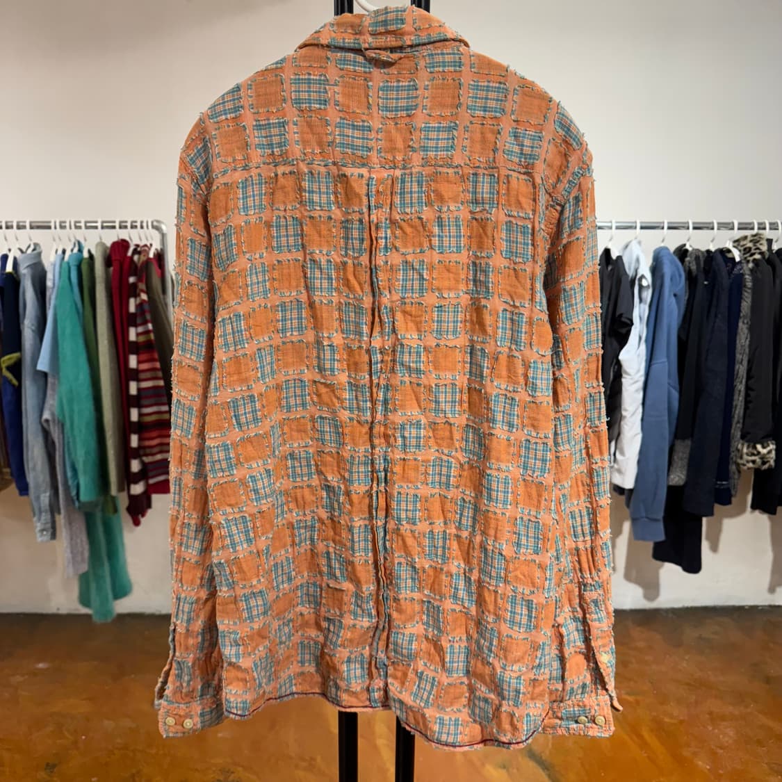 빈티지 디스트레스드 패치워크 셔츠 상품이미지9