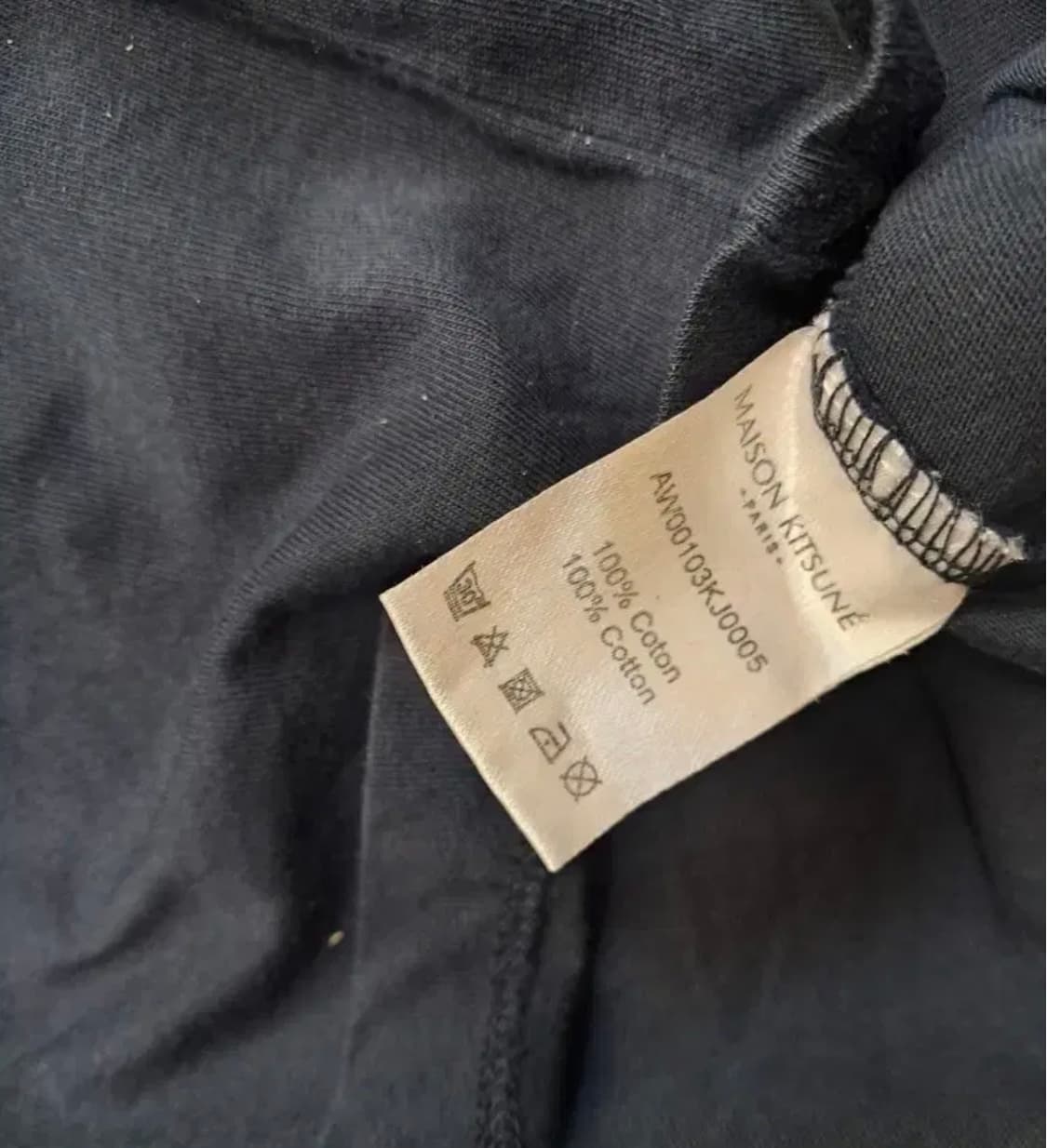 메종키츠네 네이비 반팔 상품이미지3