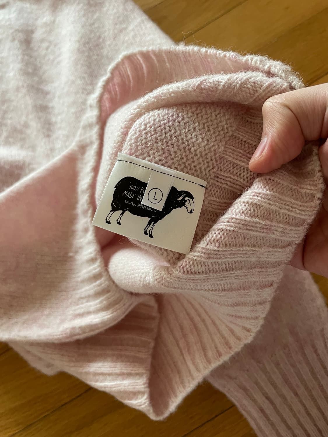 Howlin' 핑크 울 니트 L사이즈 상품이미지3