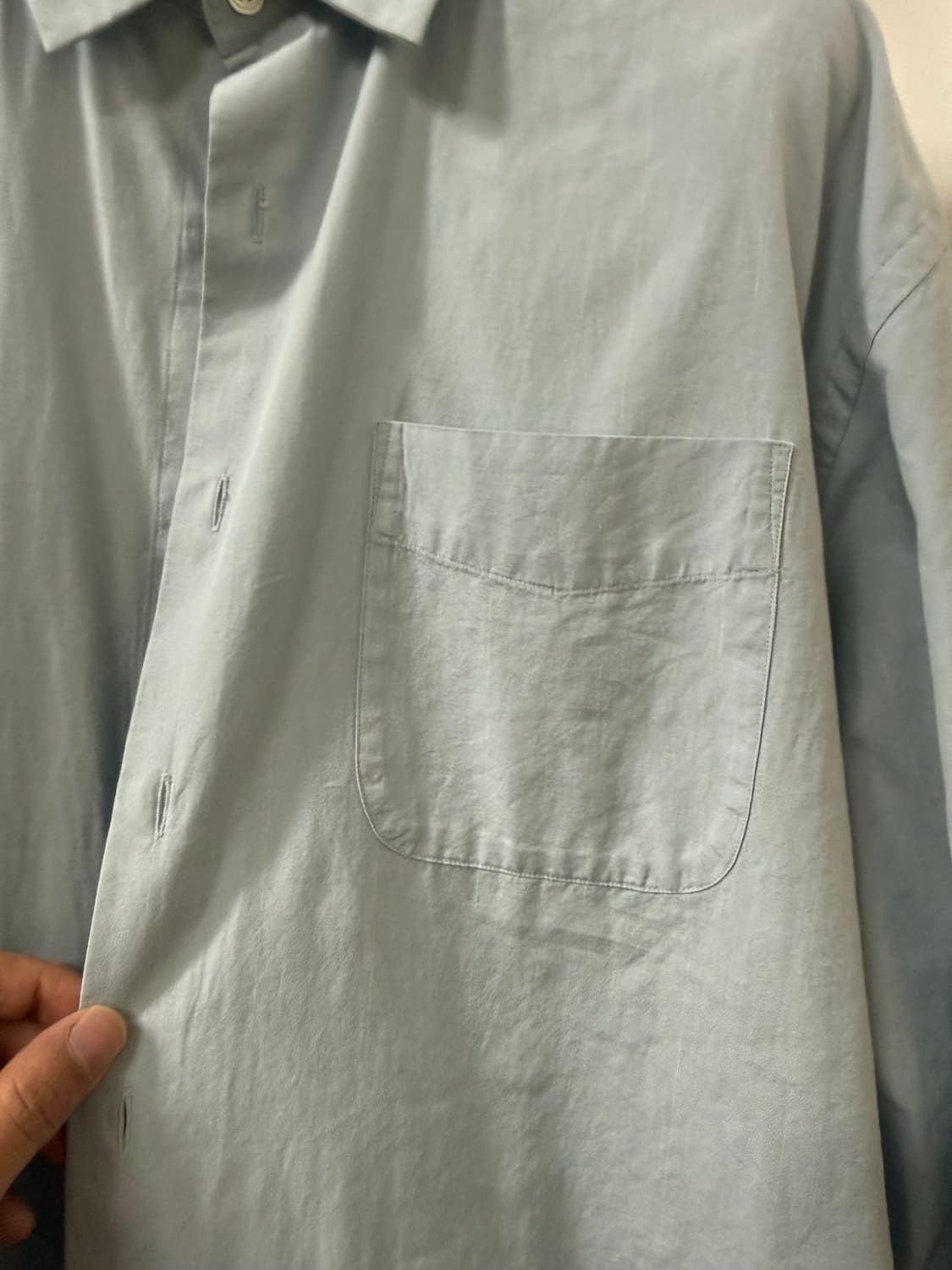 [2] yokosakamoto regular shirt - blue 상품이미지6