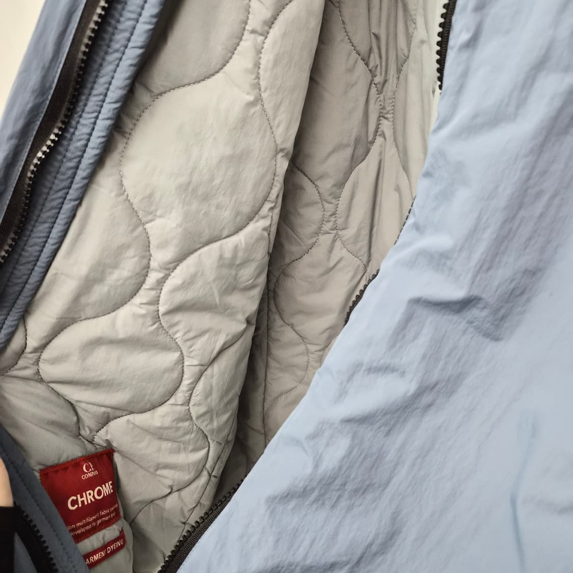 CP 컴퍼니 고글 후드 패팅 재킷 남성 M 상품이미지6