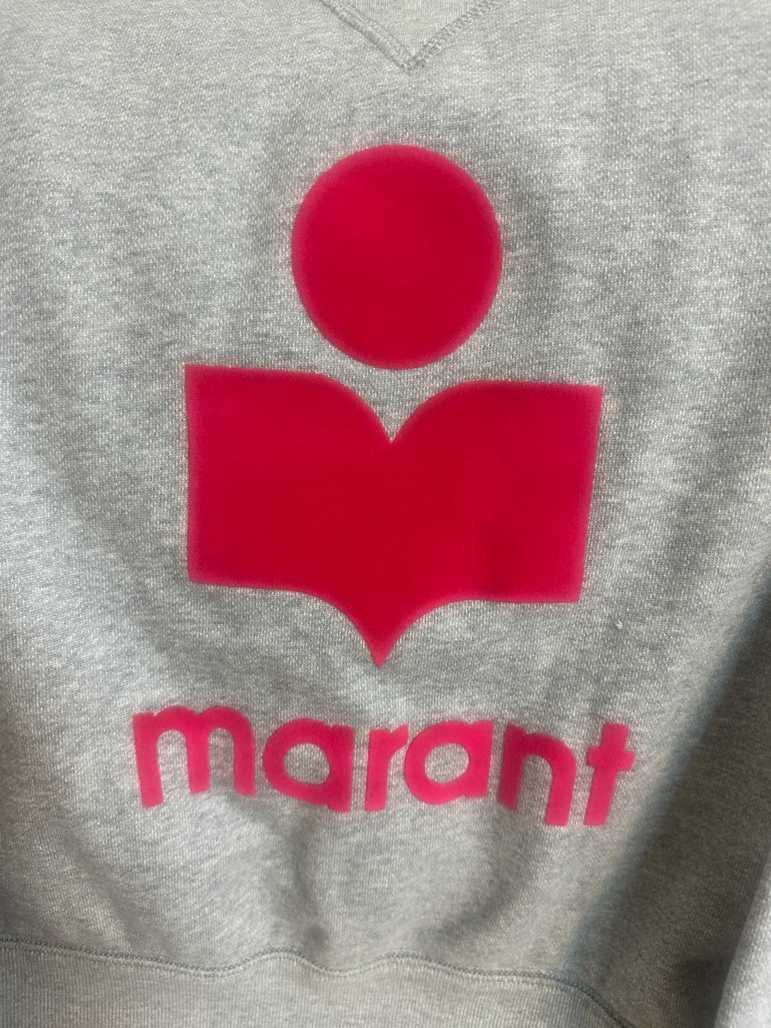 이자벨마랑 벨벳 로고 기모 맨투맨 36사이즈 상품이미지4