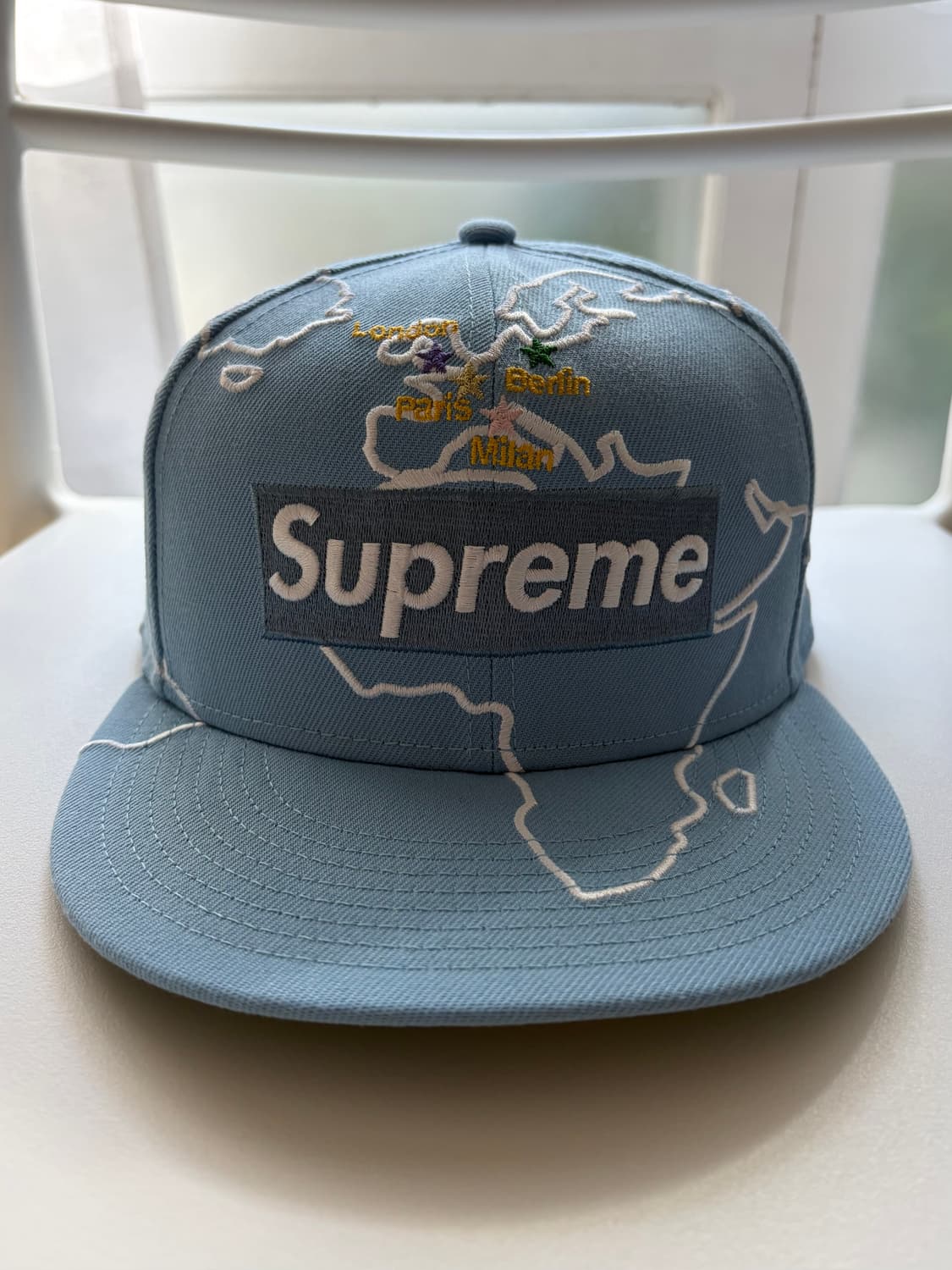 supreme X new era worldwide box logo cap 상품이미지1