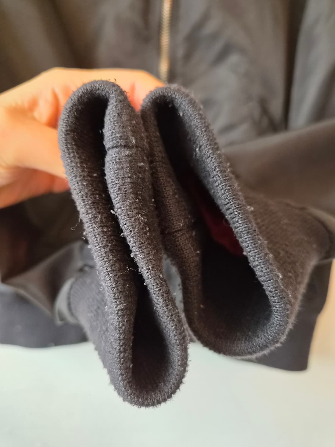 후아유 남성 블랙블루종점퍼 L사이즈 상품이미지4