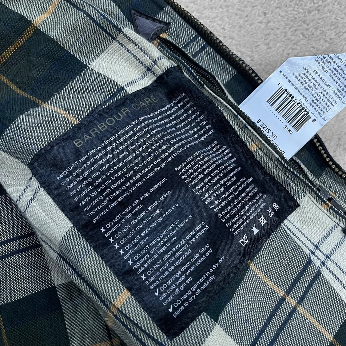 바버 Barbour 뷰포트 왁스 자켓 세이지그린 상품이미지5