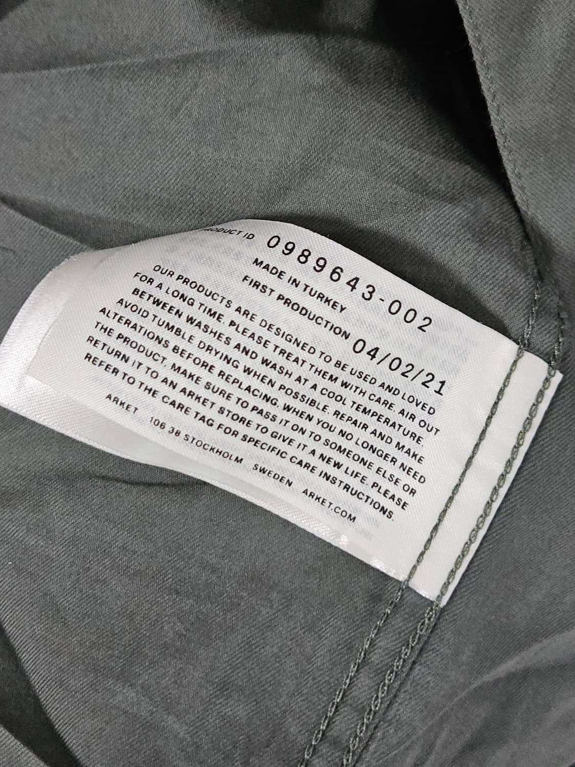 아르켓 시그니처 블라우스 셔츠 올리브카키 옴므 남성 50 상품이미지5