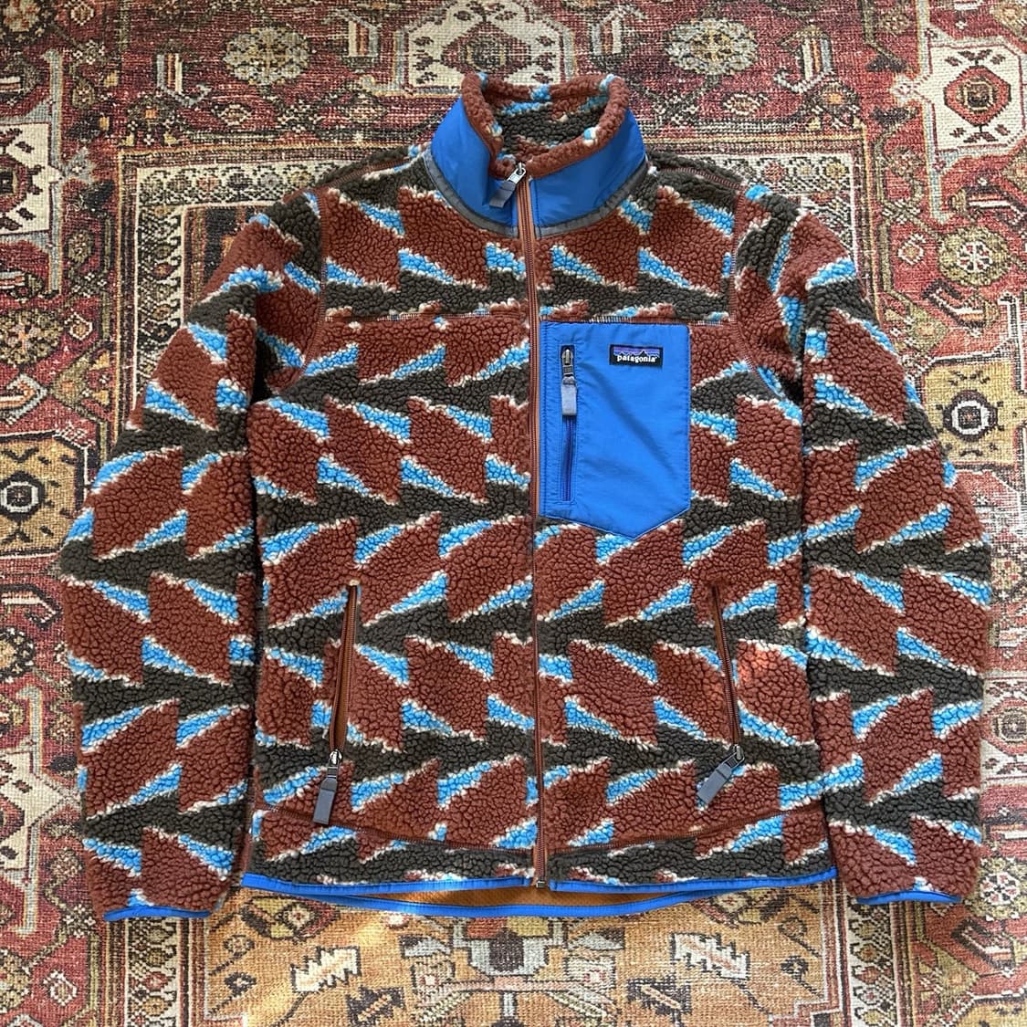 파타고니아 클래식 레트로-X 플리스 자켓 캔자스 스카이 클래식 탄 상품이미지1