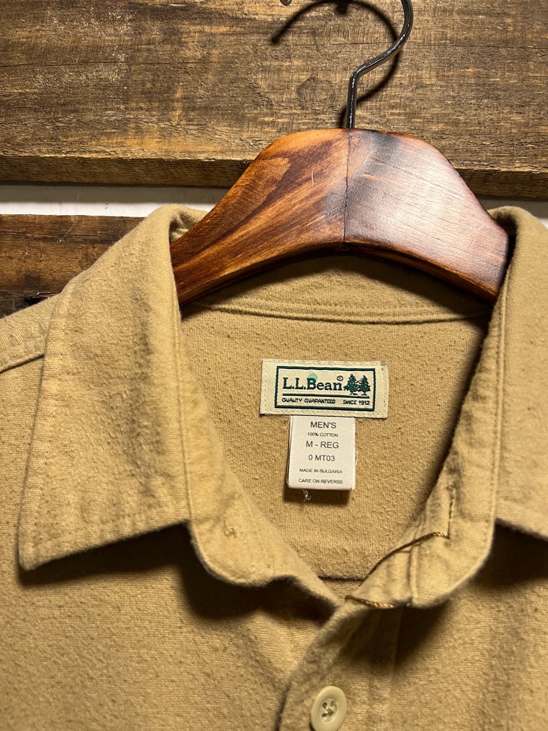 [M]L.L.Bean USA 엘엘빈 베이지 샤모아 셔츠 상품이미지2