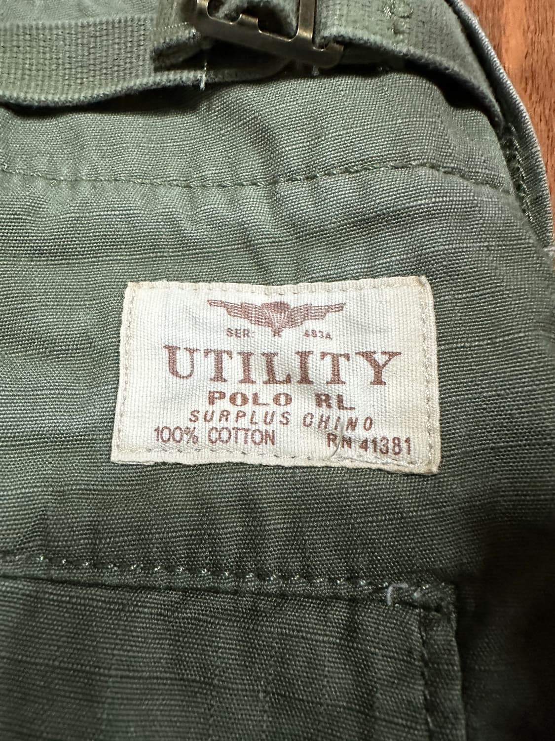 폴로 유틸리티 카고 팬츠 올리브 그린 카키 상품이미지3