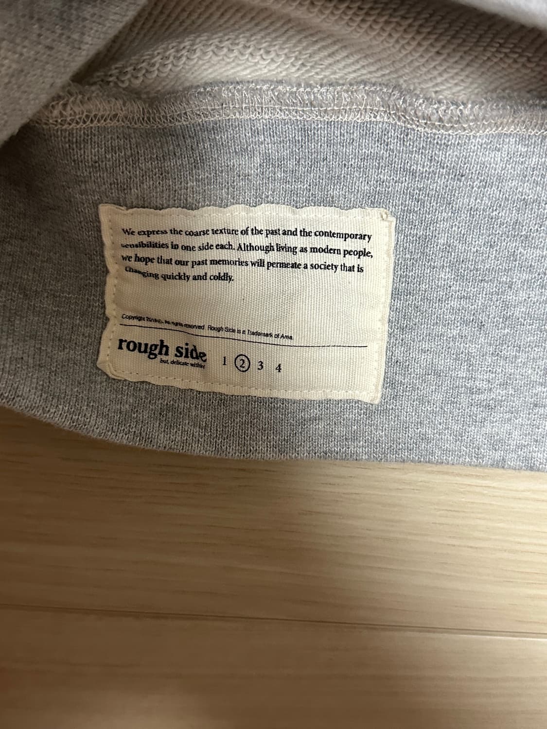 러프사이드 맨투맨 새상품 상품이미지2