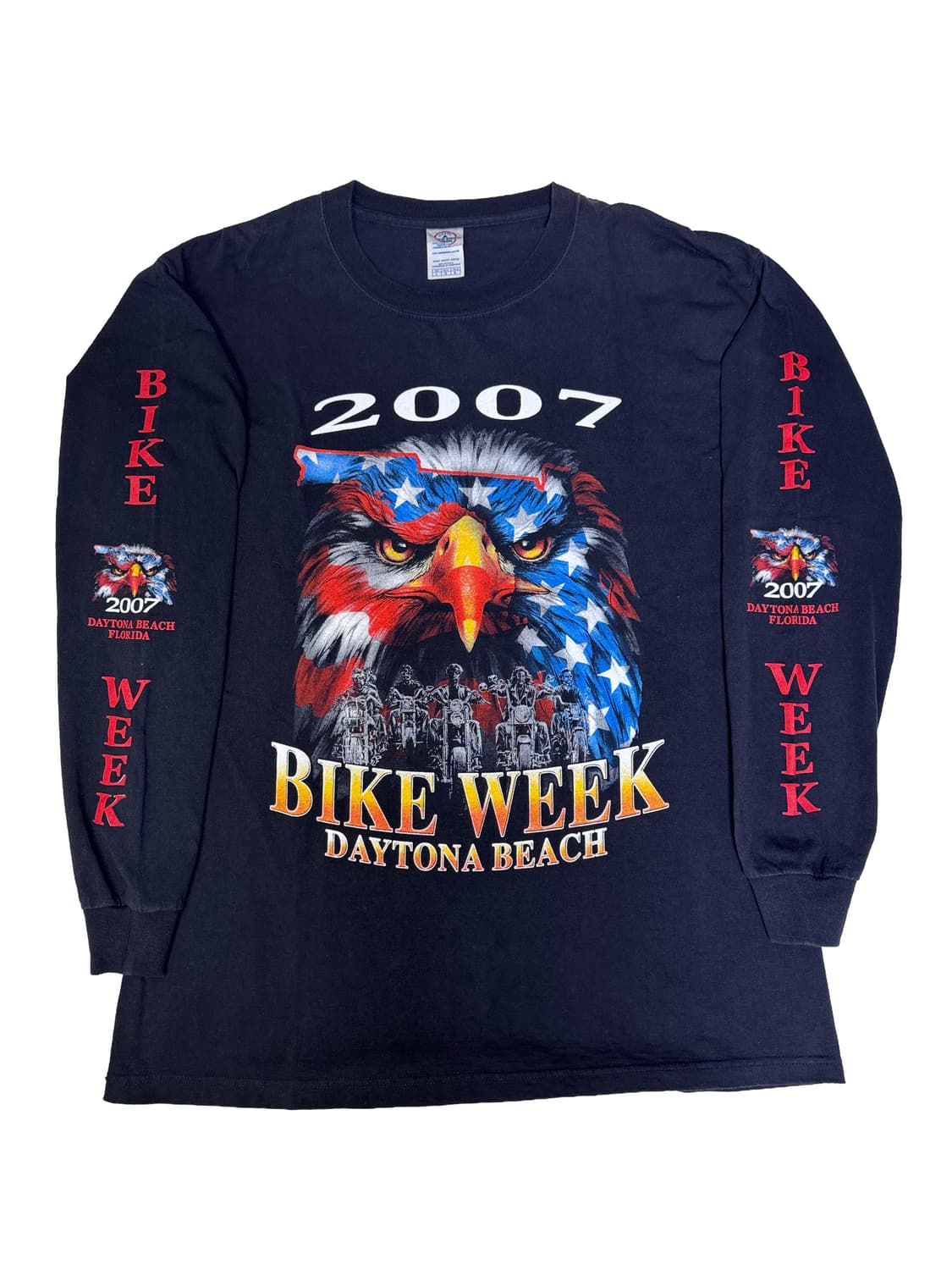 빈티지 00s 바이크위크 BIKE WEEK 프로모션 롱슬리브 티셔츠 L 상품이미지1