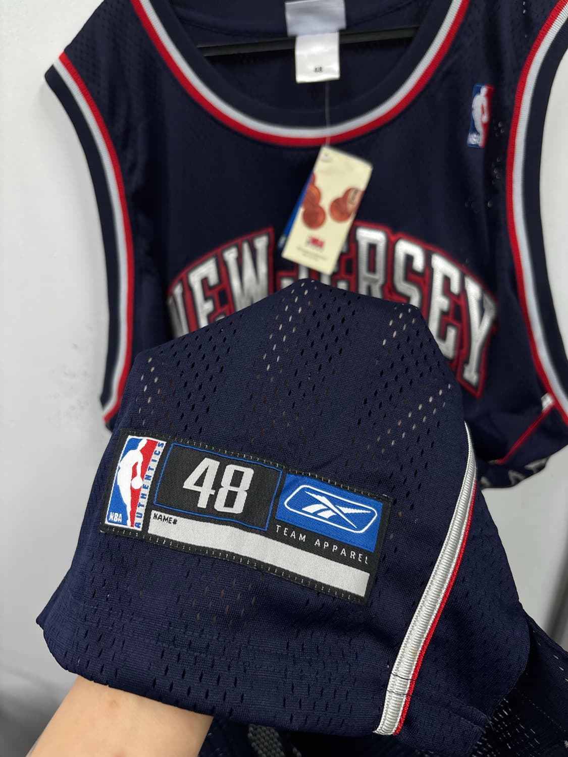 택부착 NBAx리복 제이슨 키드 농구 유니폼 상품이미지5