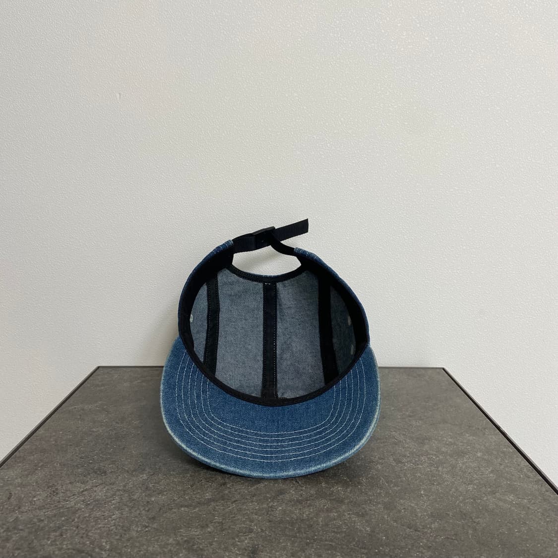 (OS) 슈프림 박스로고 캠프캡 모자 워시드 데님 스티치 상품이미지5