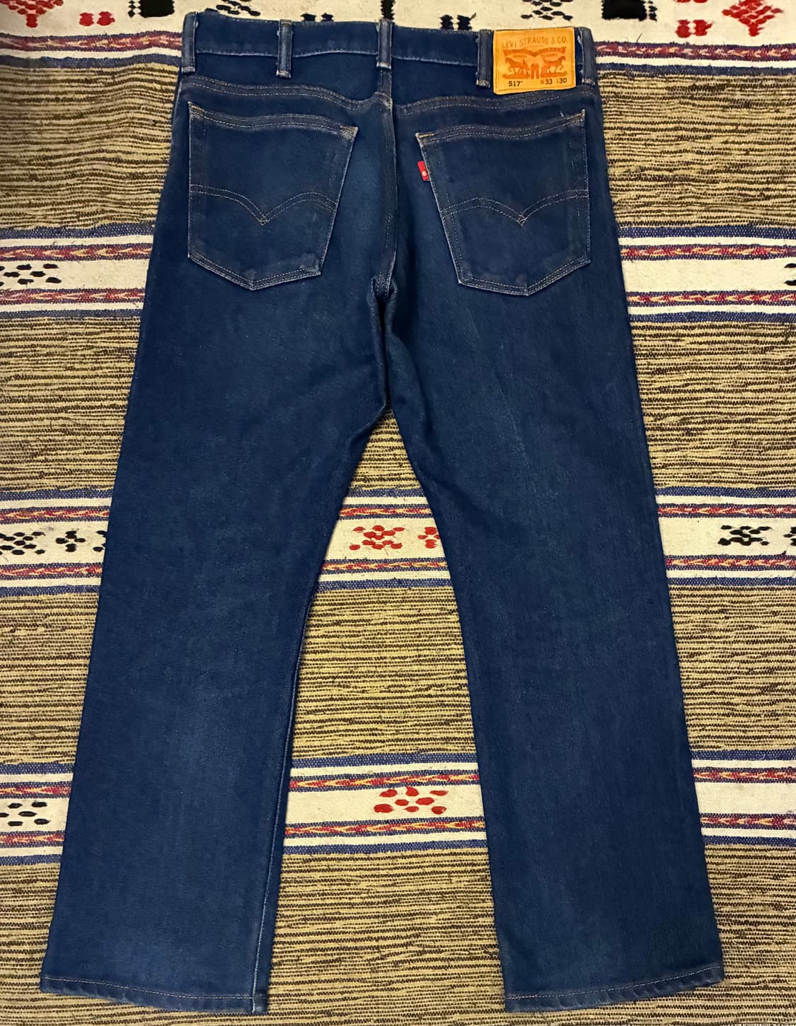 (31~32)Levis 리바이스 517 블랭크탭 플레어 부츠컷 진청 데님 상품이미지5