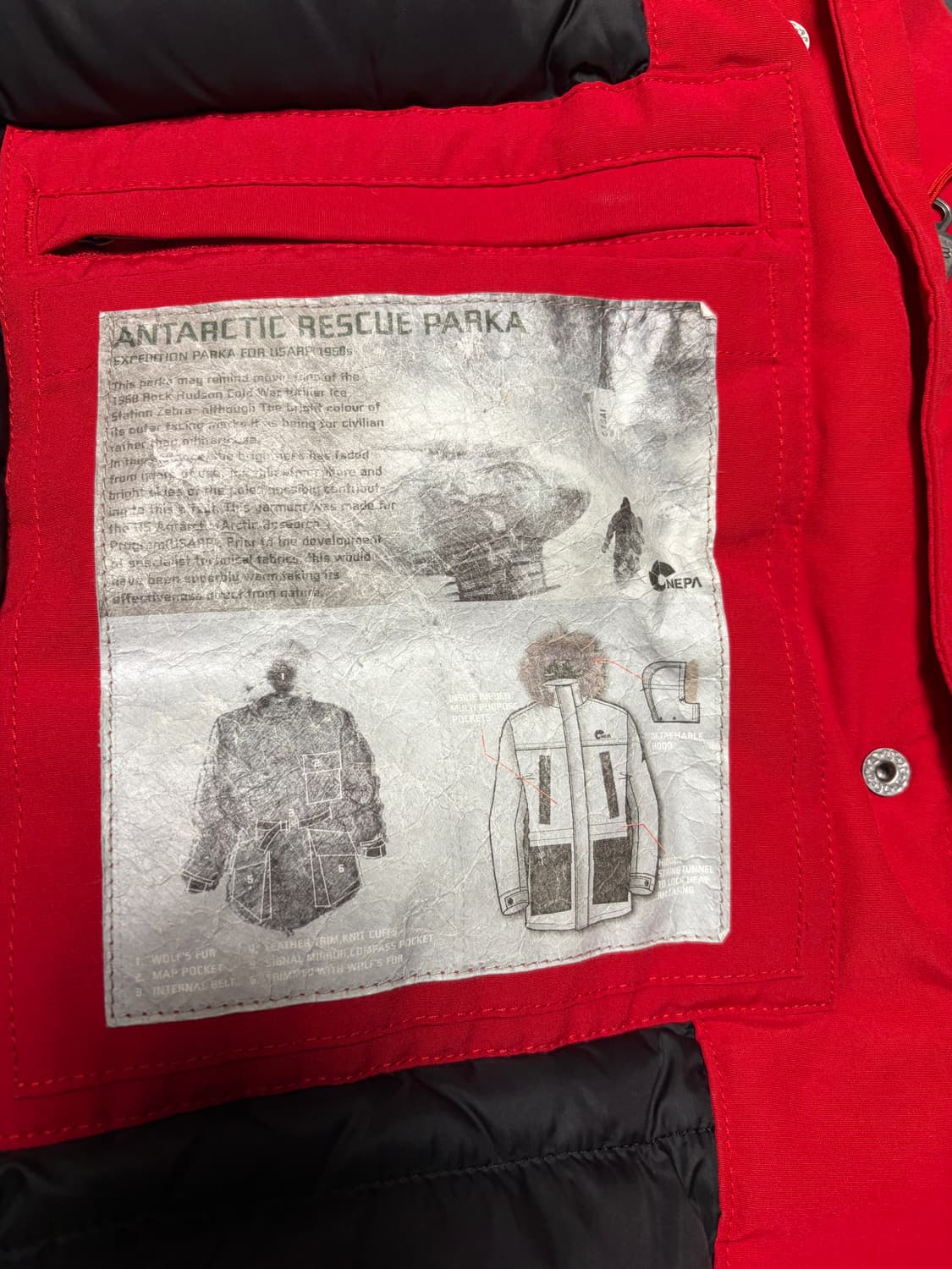 네파 패딩 파카 7B82001500095 레드 상품이미지5