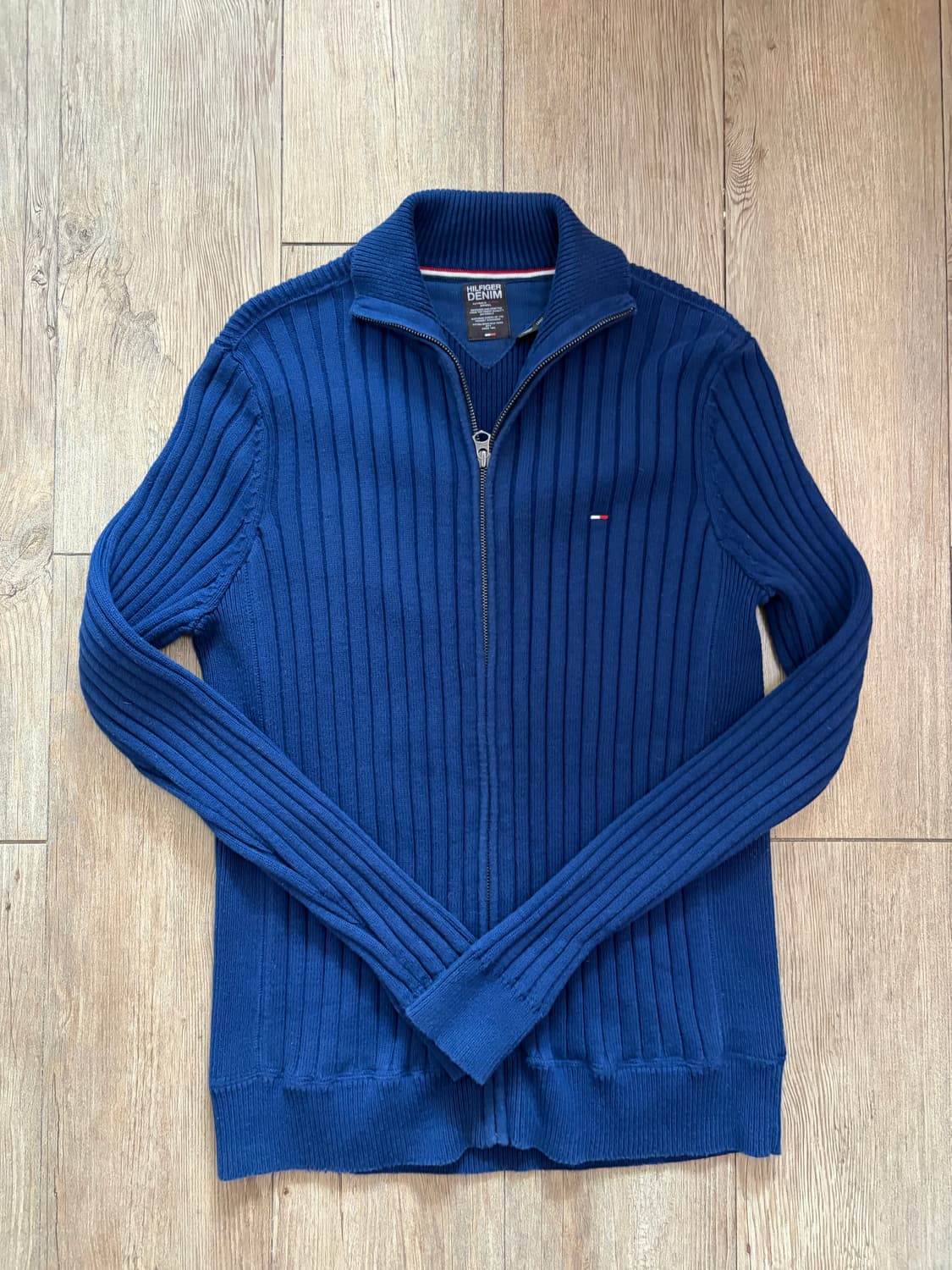 타미힐피거 데님 니트 집업 네이비(L) 상품이미지1