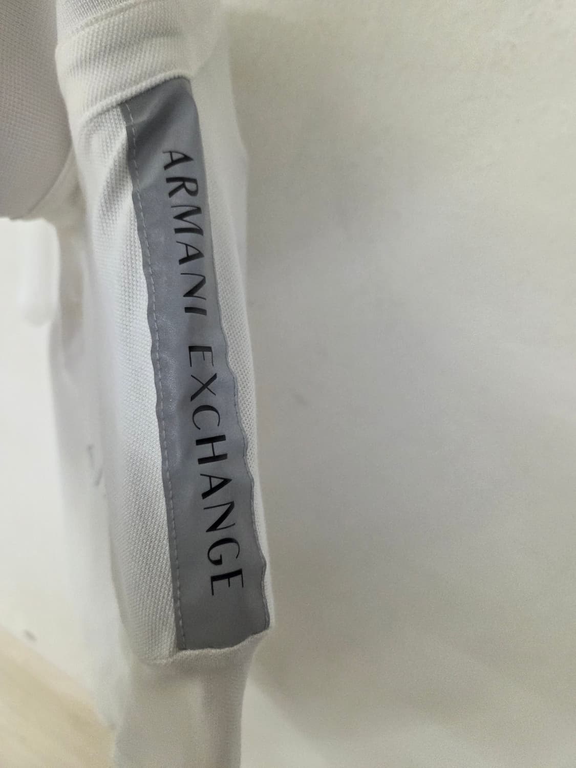 AX 알마니 익스체인지 화이트 반팔 카라티 L 상품이미지5