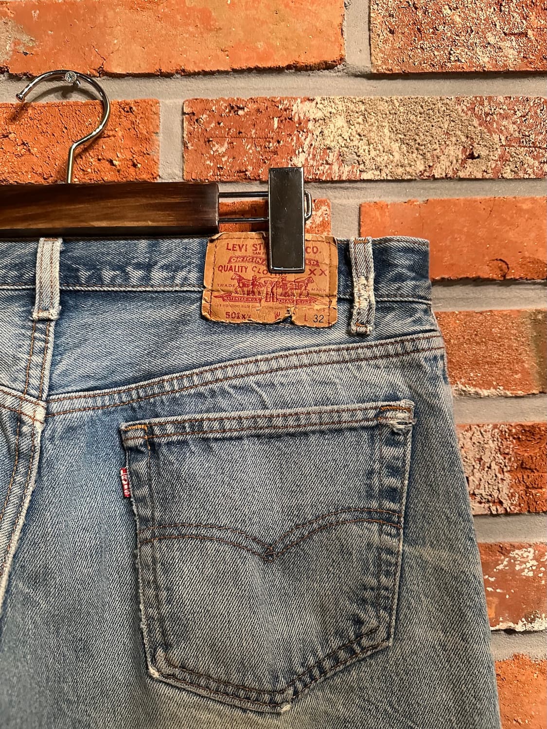 90s USA 빈티지 리바이스 501 0000 데님 팬츠 상품이미지8