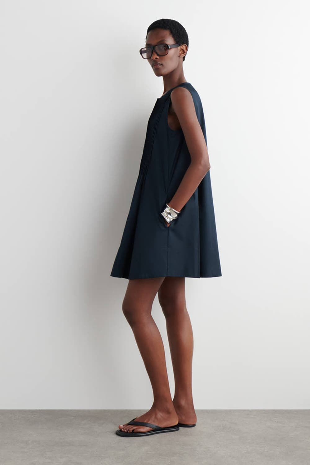 Cos 코스 핀턱 코튼 미니 드레스 32 상품이미지2